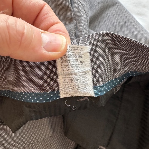 Perry Ellis Men's Flat Front Slim Fit Casual Dress Pant Gray Trouser Size‎ 32x32 - Picture 7 of 13